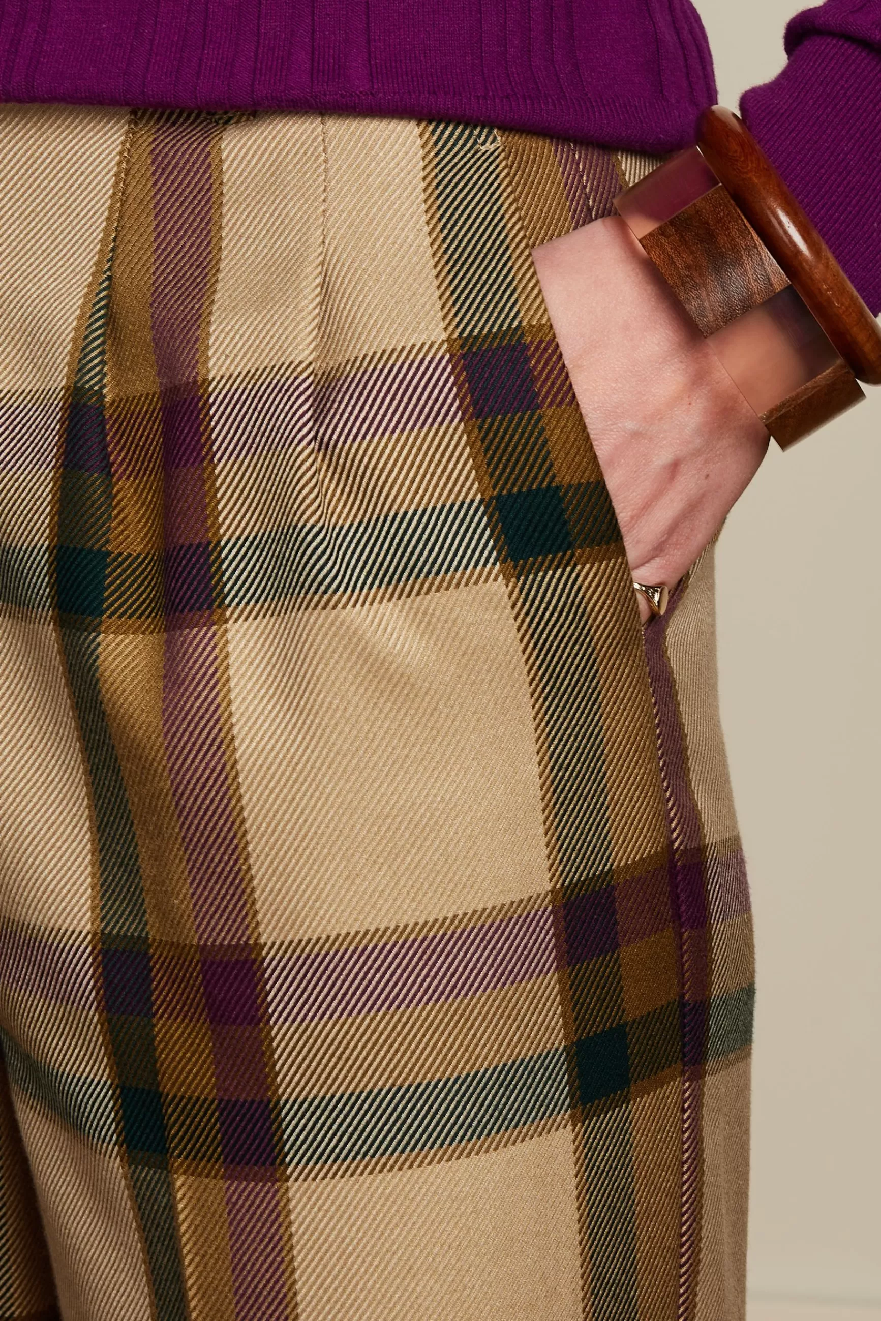 DAMES King Louie Marlene Cropped Pants Dreamer Check