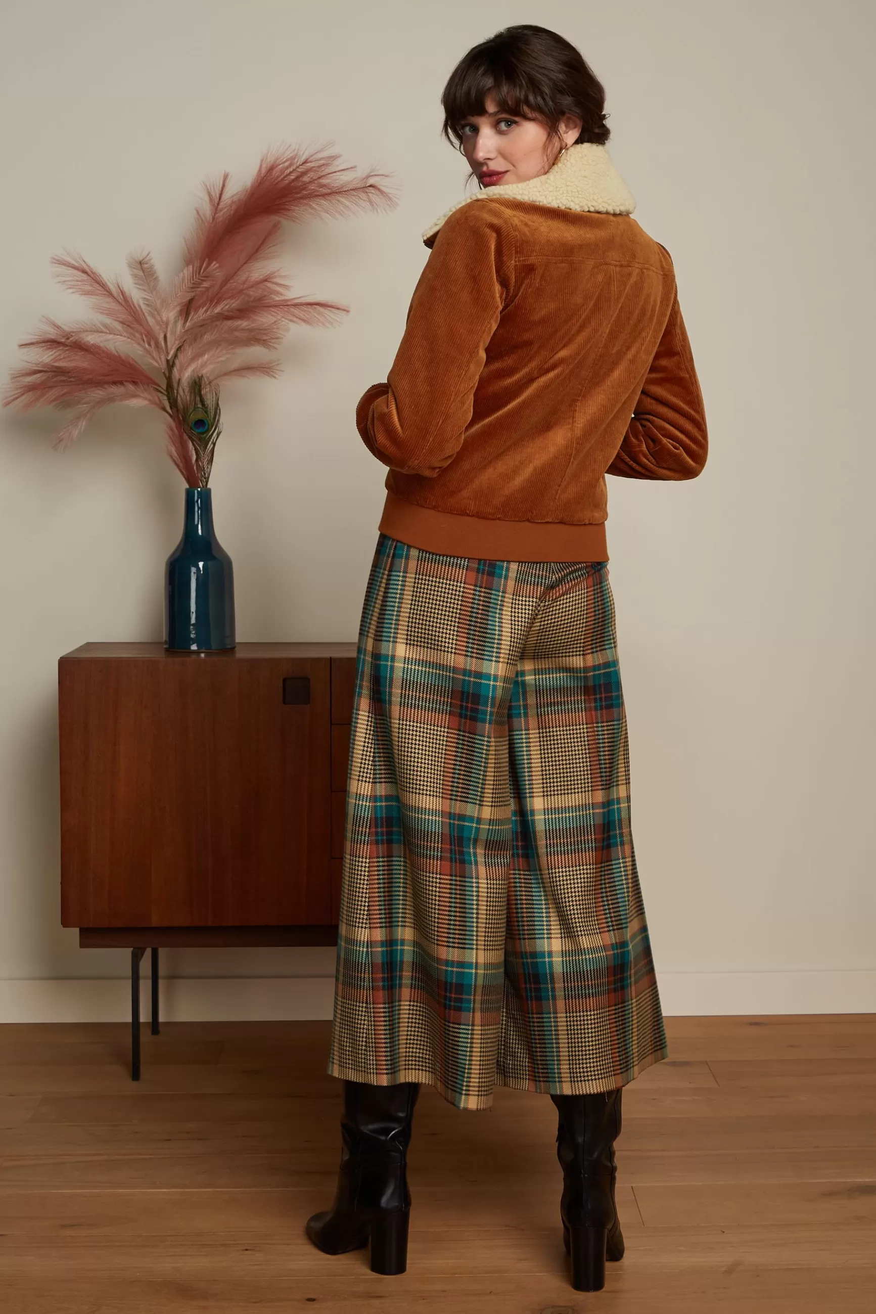 pia_culotte_feathers_check_3.webp DAMES King Louie Pia Culotte Feathers Check