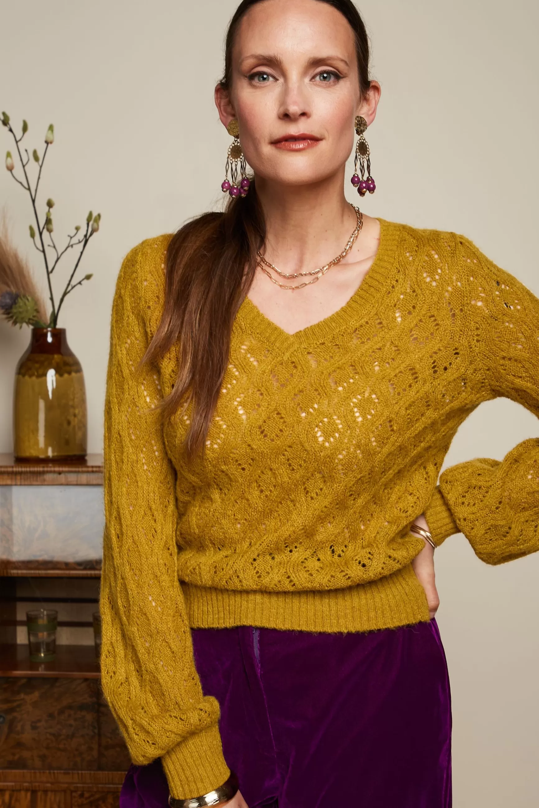 DAMES King Louie V Neck Borgo